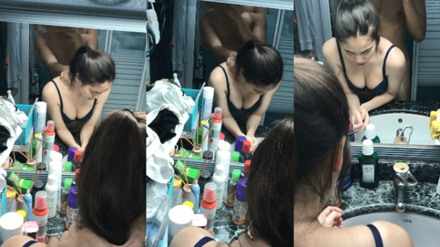 Doggy em trước gương trong nhà vệ sinh - fbfdazgn.sbs